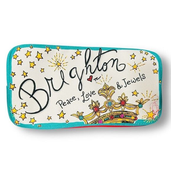 Brighton Tom Clancy Sparkle and Shine Canvas Tote Bag NWT Colorful Chic Shopper - Picture 5 of 12